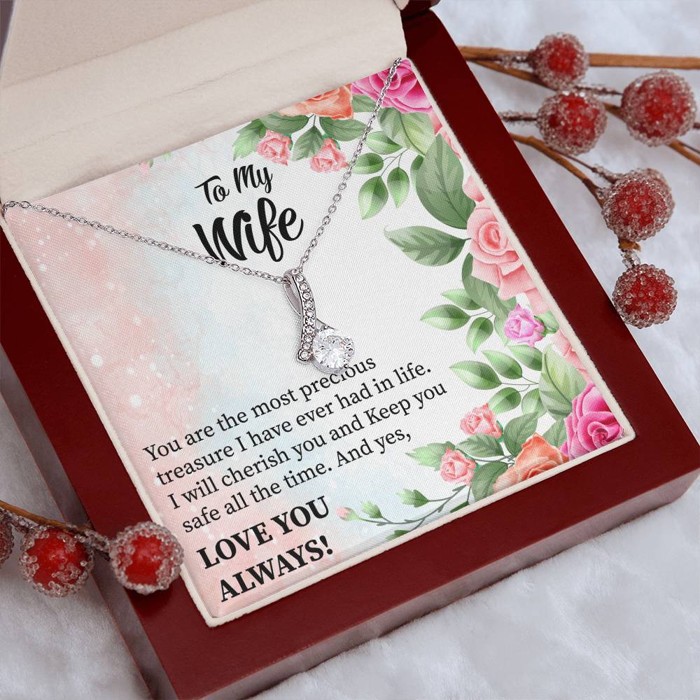 To My Wife "You Are The Most Precious Treasure" Necklace
