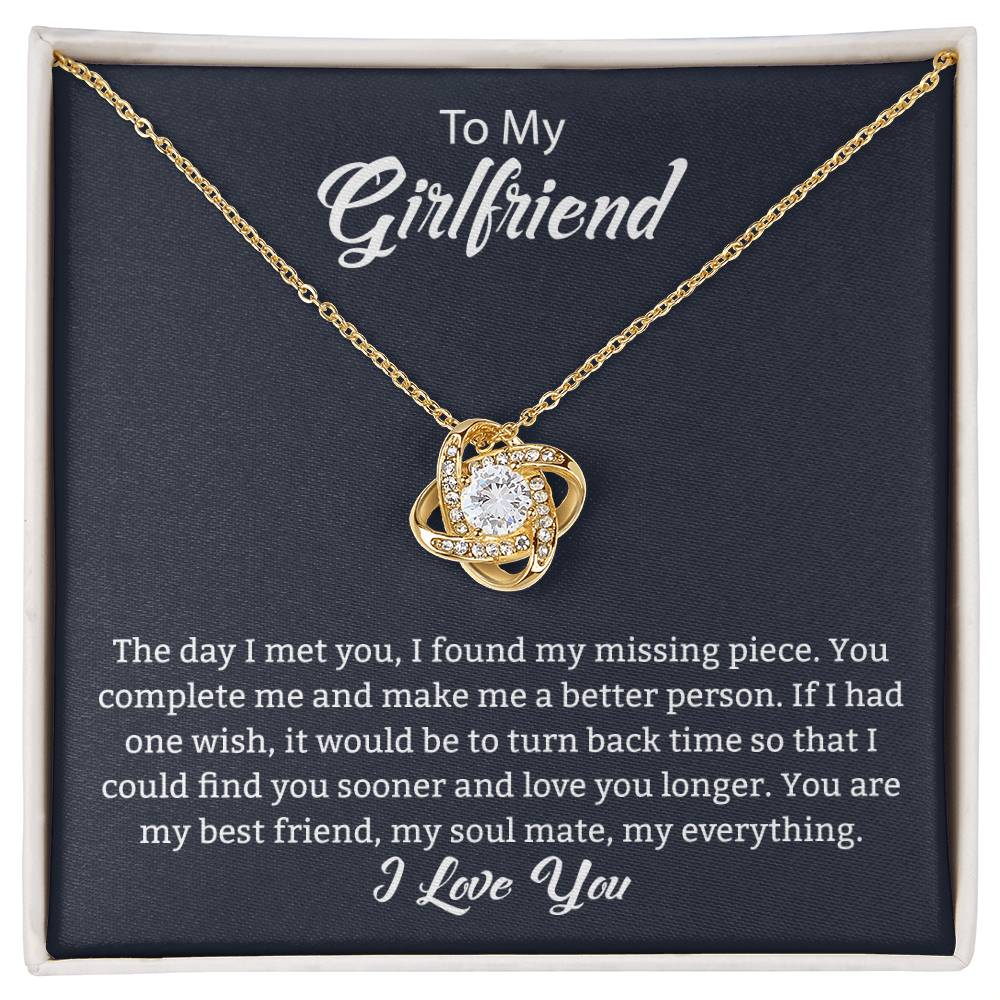 Gift For Girlfriend "You Are My Best Friend" Knot Necklace