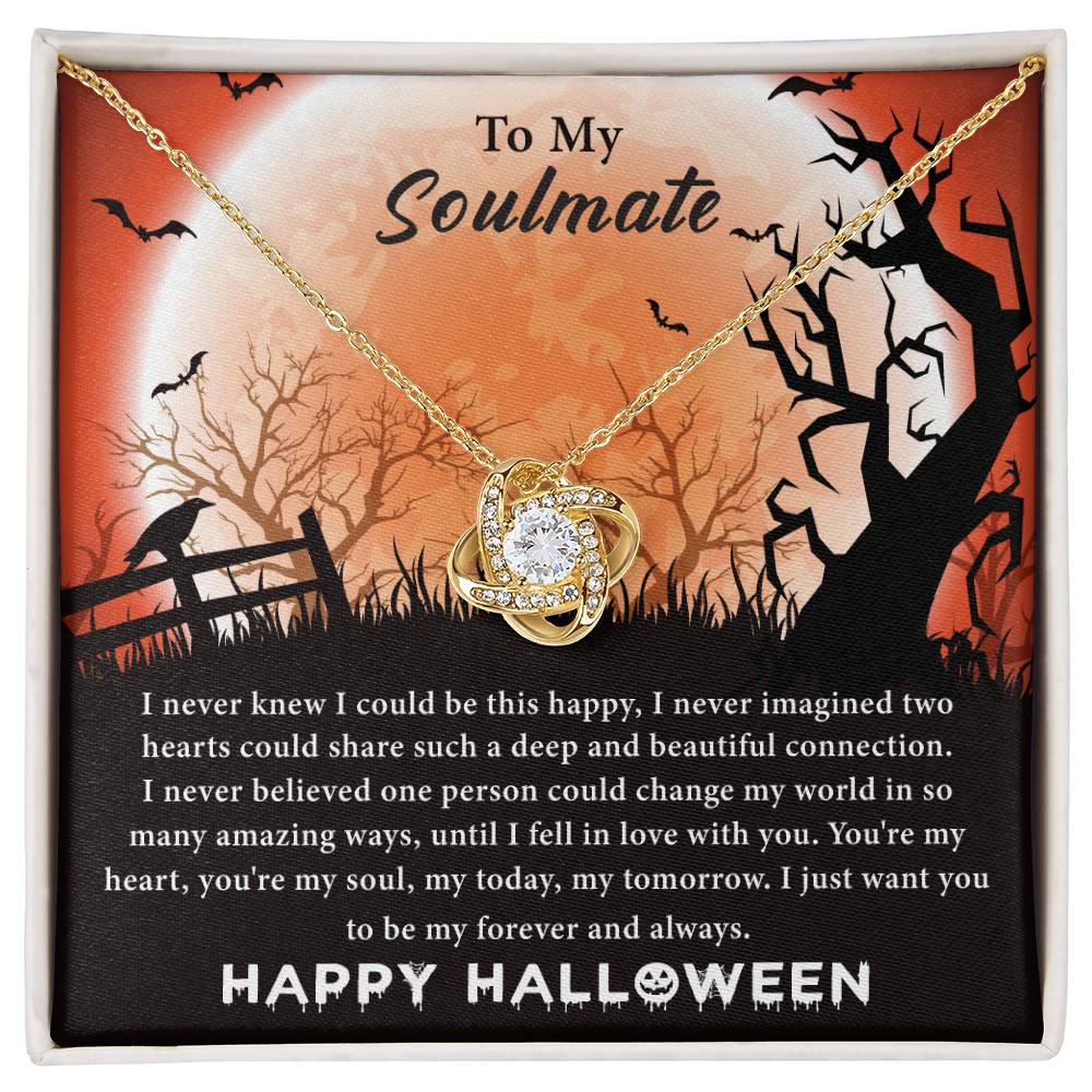 To My Soulmate Halloween Knot Necklace