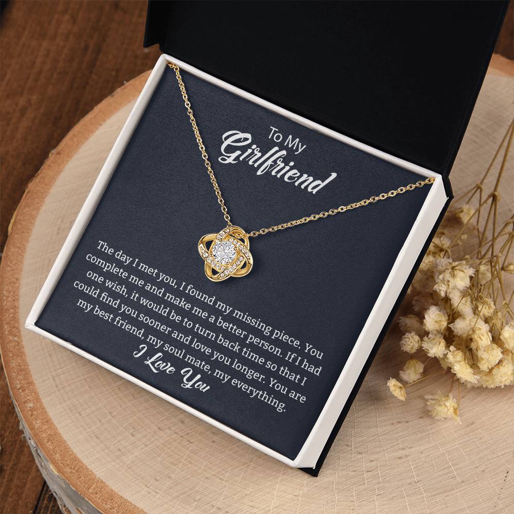 Gift For Girlfriend "You Are My Best Friend" Knot Necklace