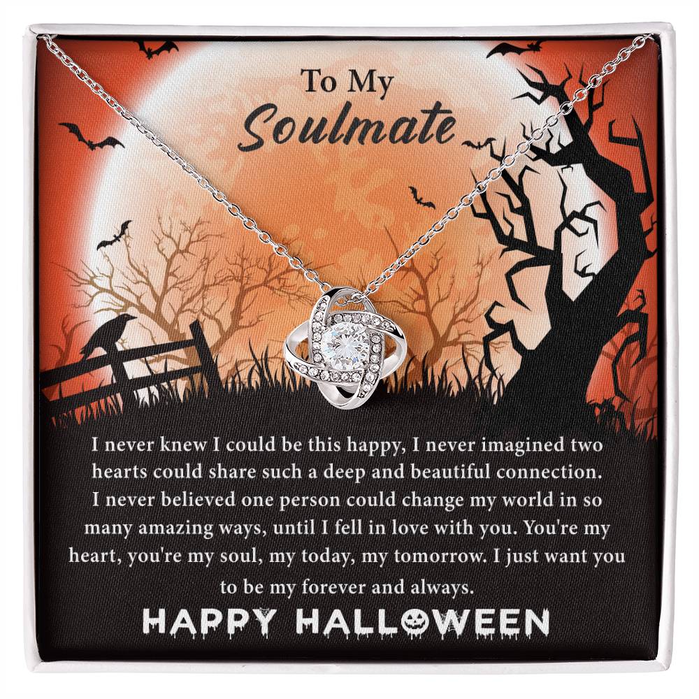 To My Soulmate Halloween Knot Necklace