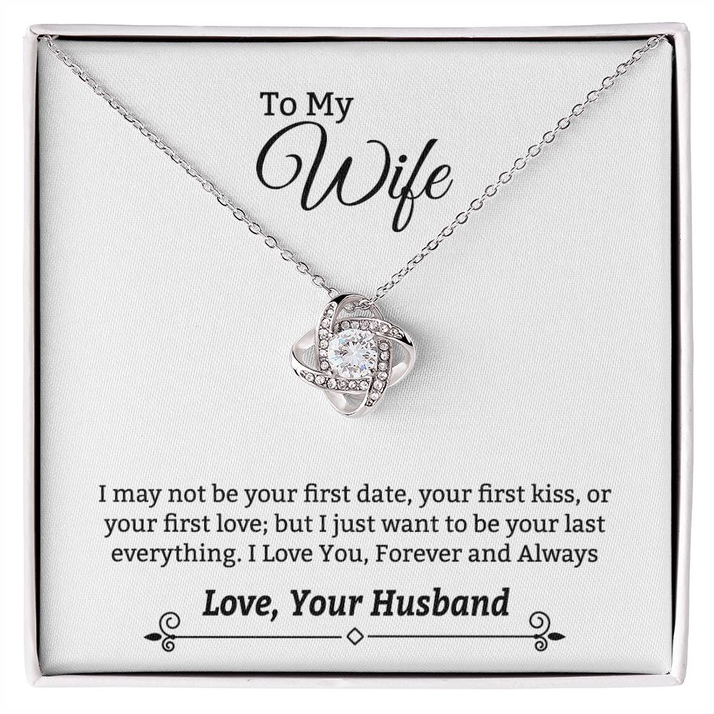 Gift For Wife "I Love You Always" Knot Necklace