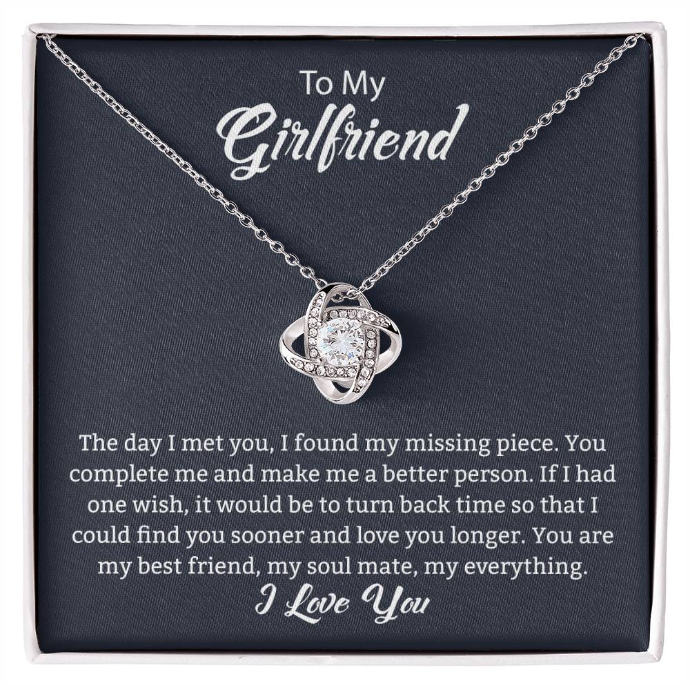 Gift For Girlfriend "You Are My Best Friend" Knot Necklace