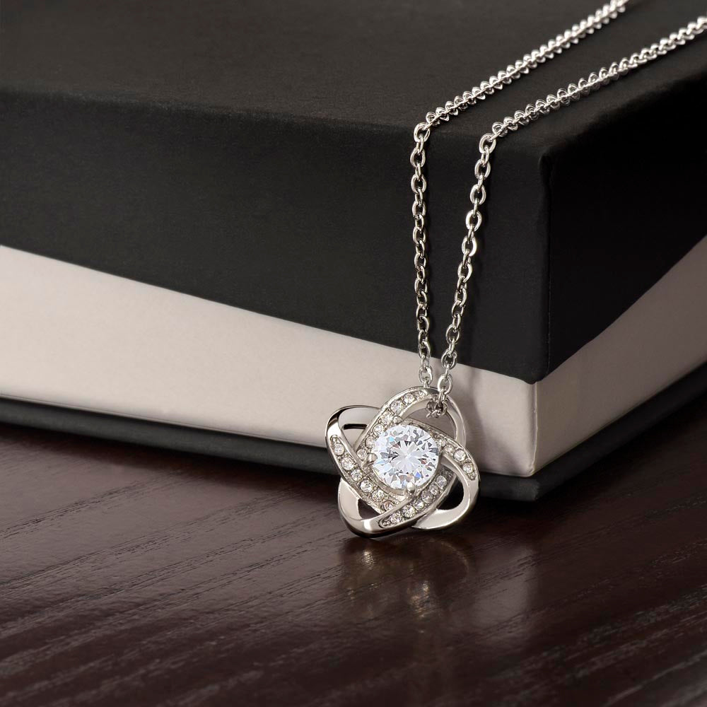 Gift For Girlfriend "You're The Reason" Knot Necklace