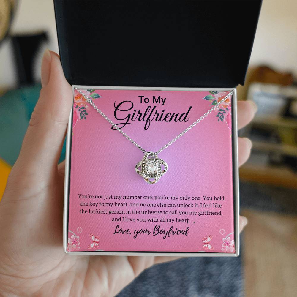 Gift For Girlfriend "You're My Only One" Knot Necklace