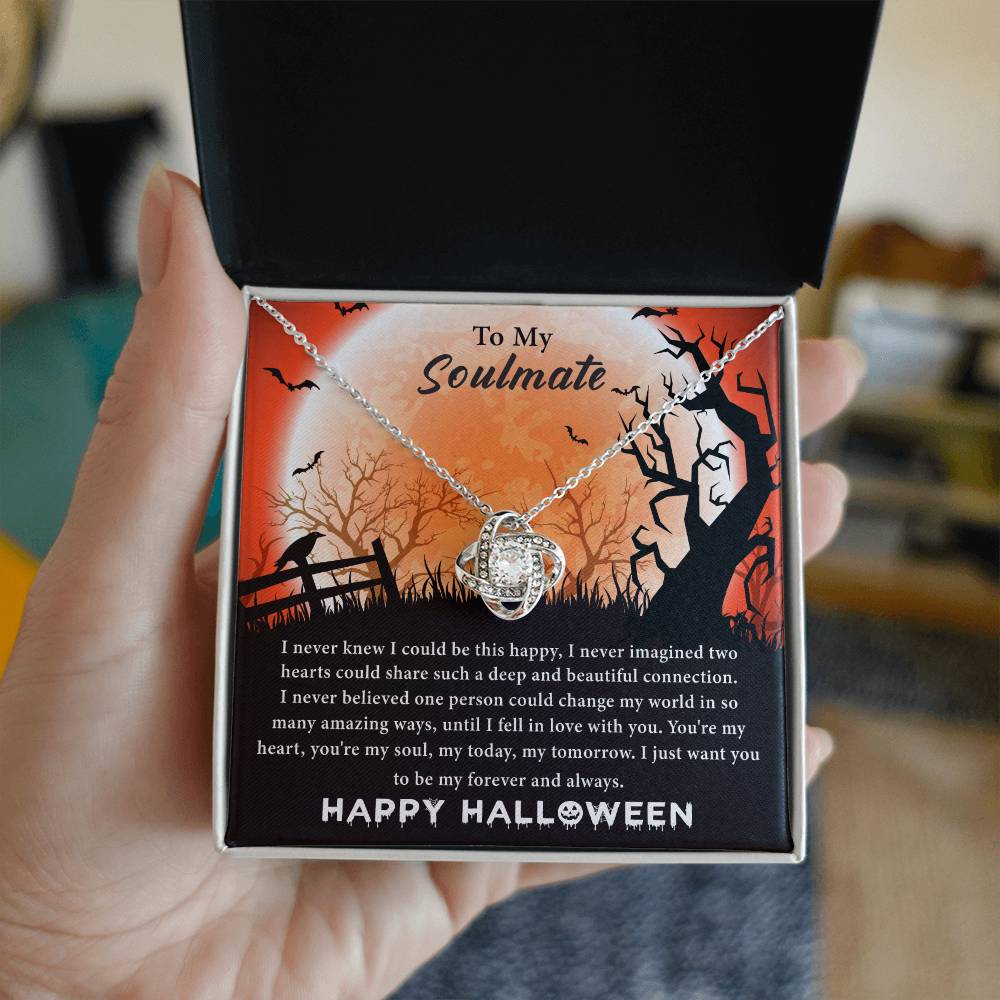 To My Soulmate Halloween Knot Necklace