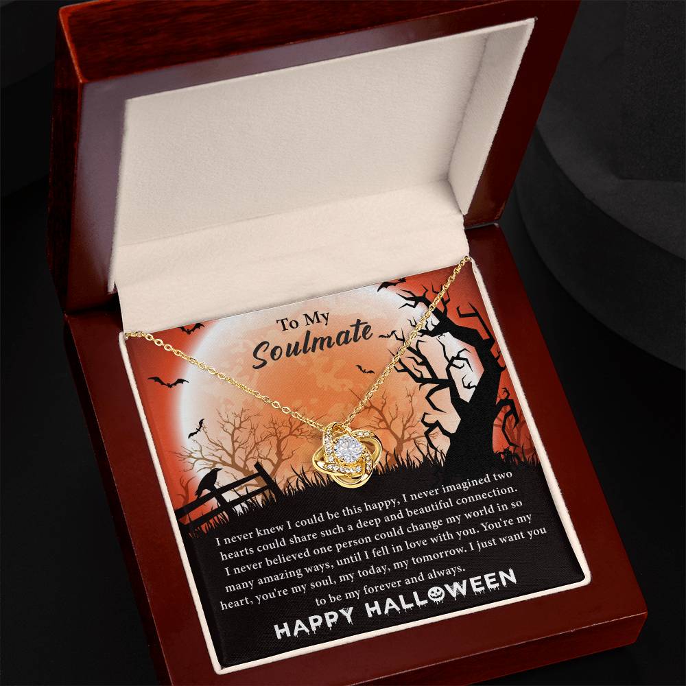To My Soulmate Halloween Knot Necklace