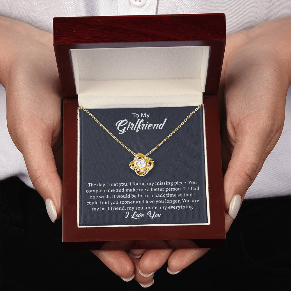 Gift For Girlfriend "You Are My Best Friend" Knot Necklace
