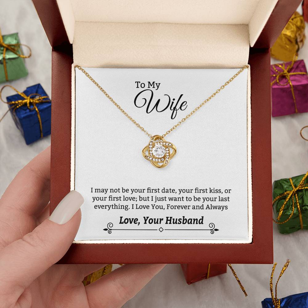 Gift For Wife "I Love You Always" Knot Necklace