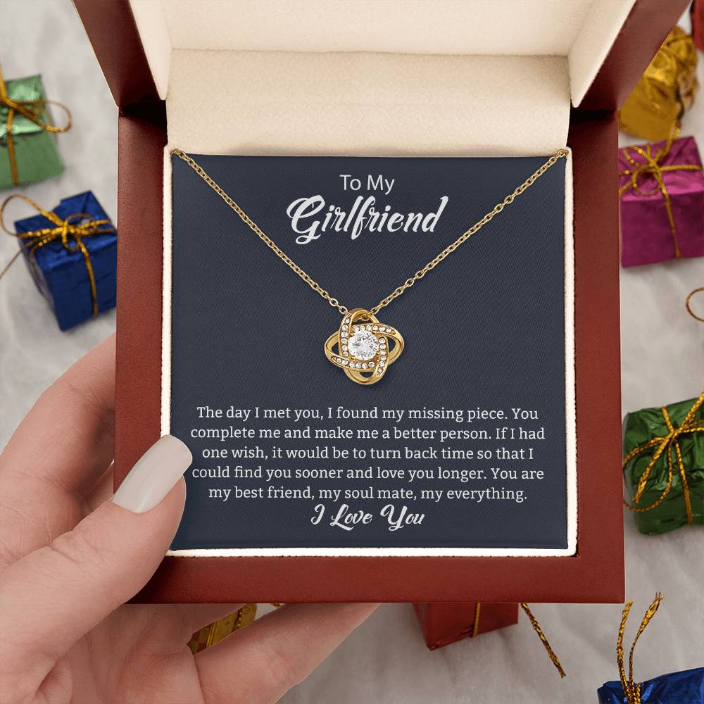 Gift For Girlfriend "You Are My Best Friend" Knot Necklace