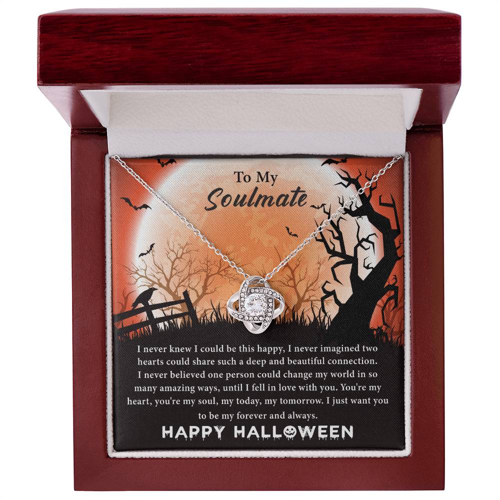 To My Soulmate Halloween Knot Necklace
