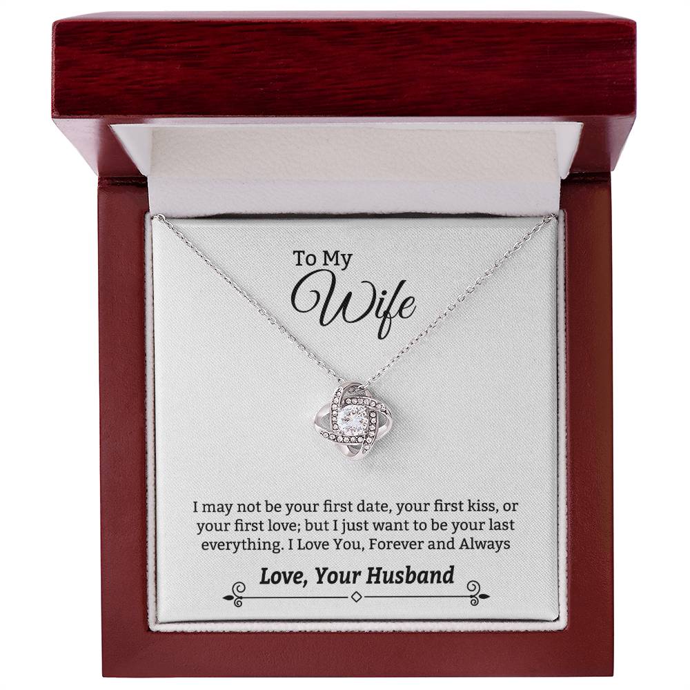 Gift For Wife "I Love You Always" Knot Necklace