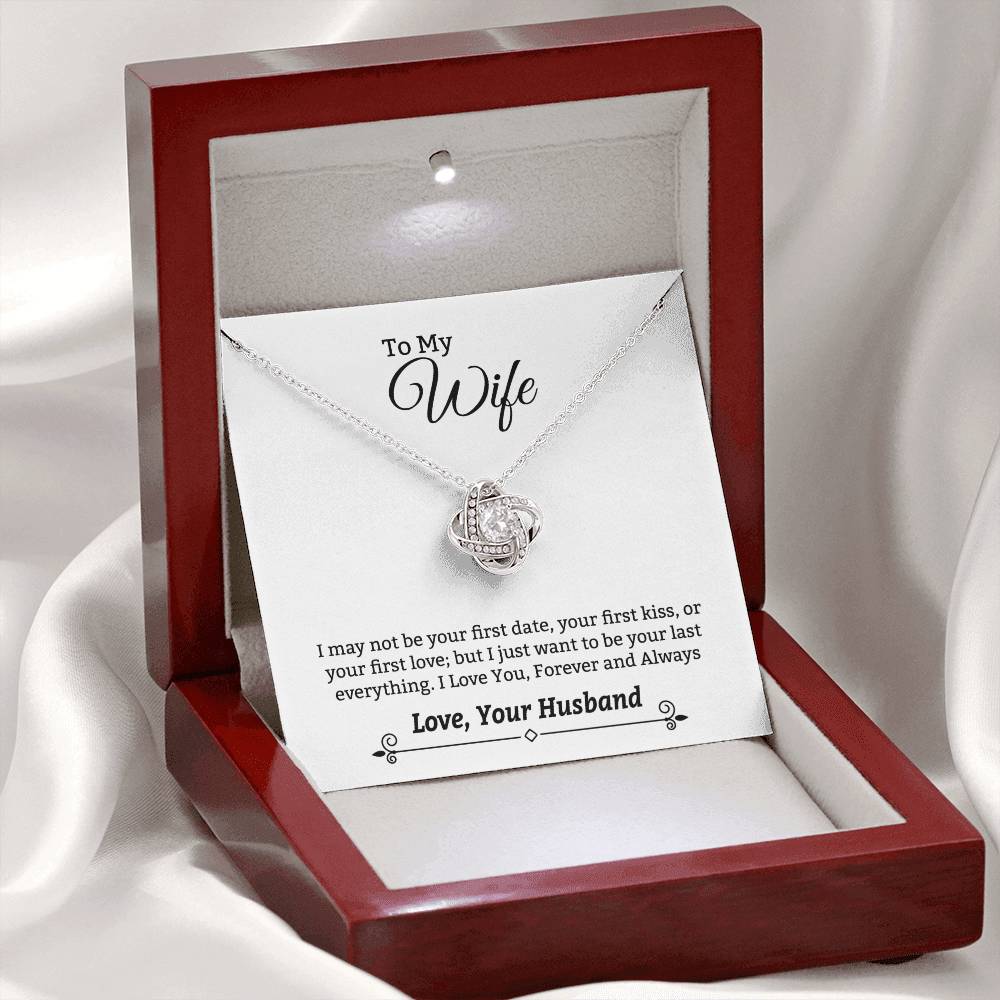 Gift For Wife "I Love You Always" Knot Necklace
