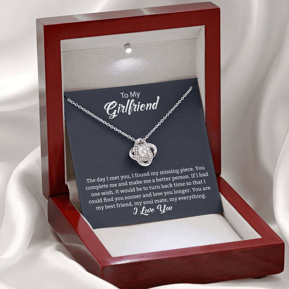 Gift For Girlfriend "You Are My Best Friend" Knot Necklace