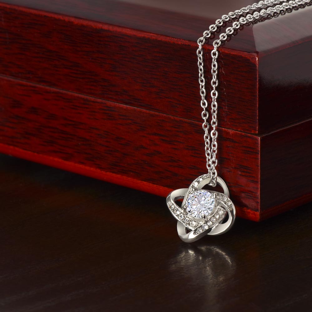 To My Wife "I Knew You Were The One" Knot Necklace