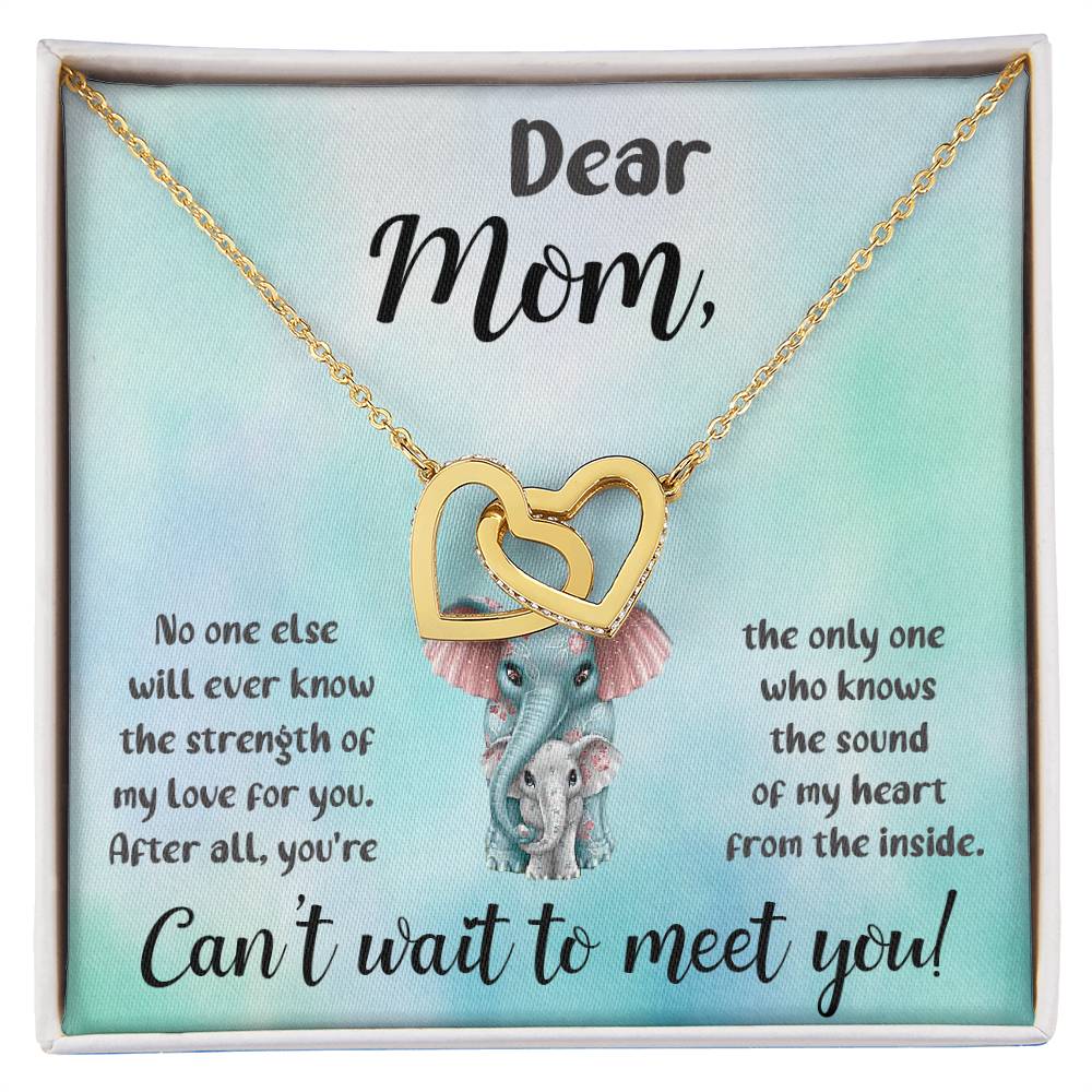 Dear Mom "Can't Wait To Meet You" Necklace