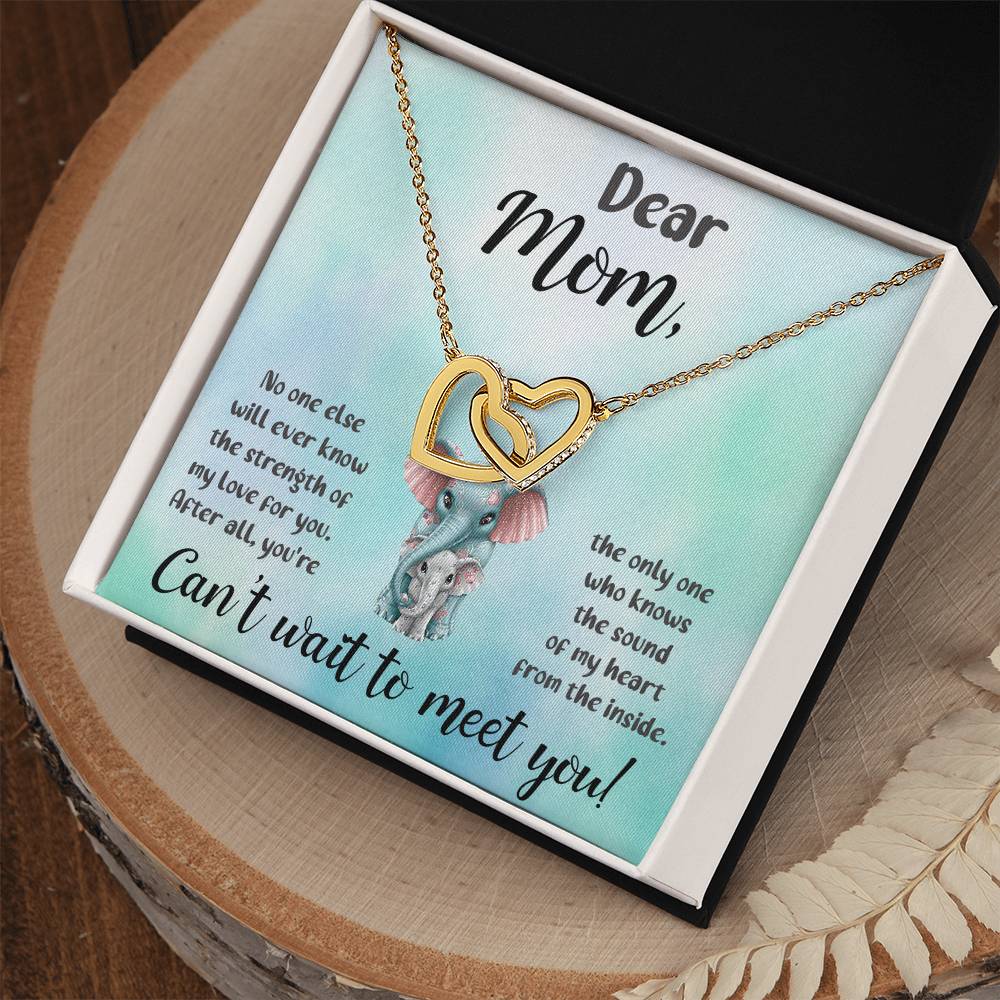Dear Mom "Can't Wait To Meet You" Necklace