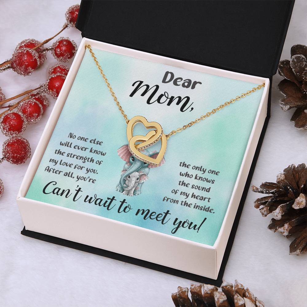 Dear Mom "Can't Wait To Meet You" Necklace