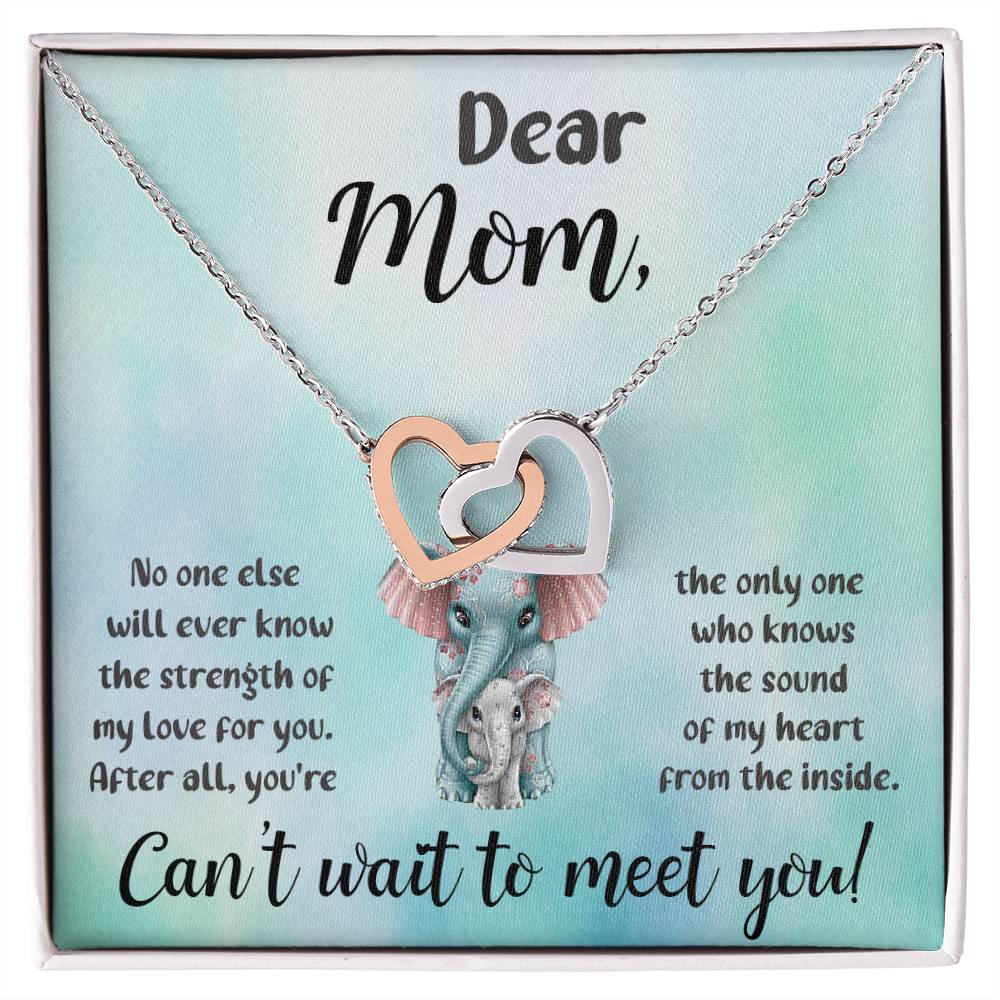 Dear Mom "Can't Wait To Meet You" Necklace