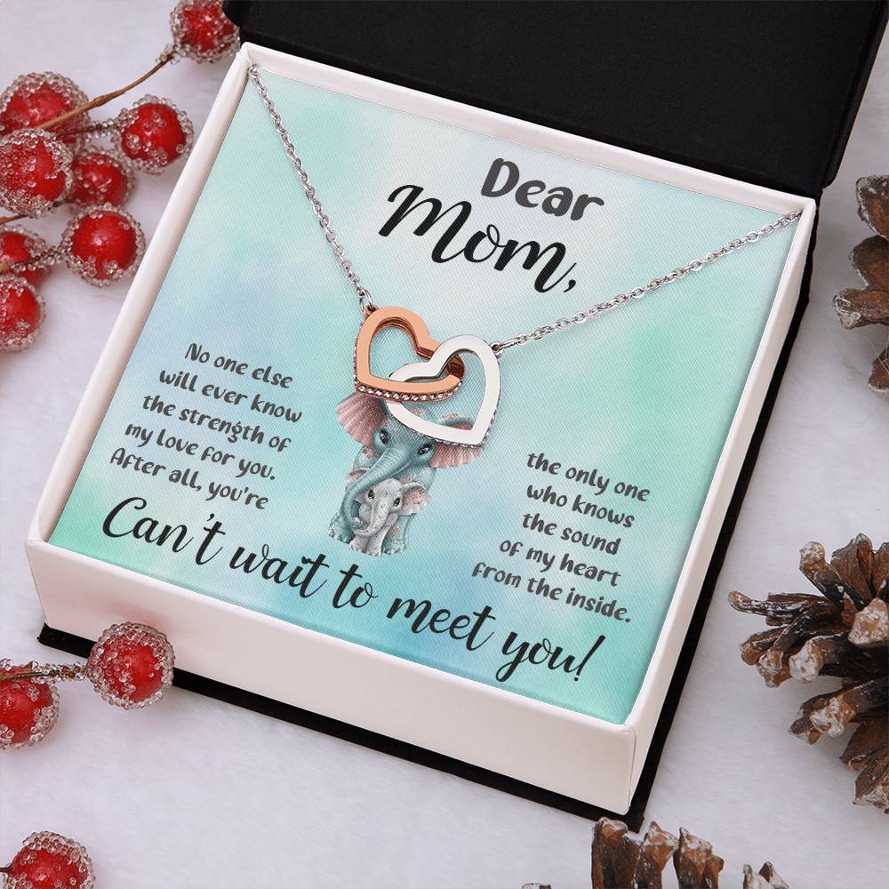 Dear Mom "Can't Wait To Meet You" Necklace