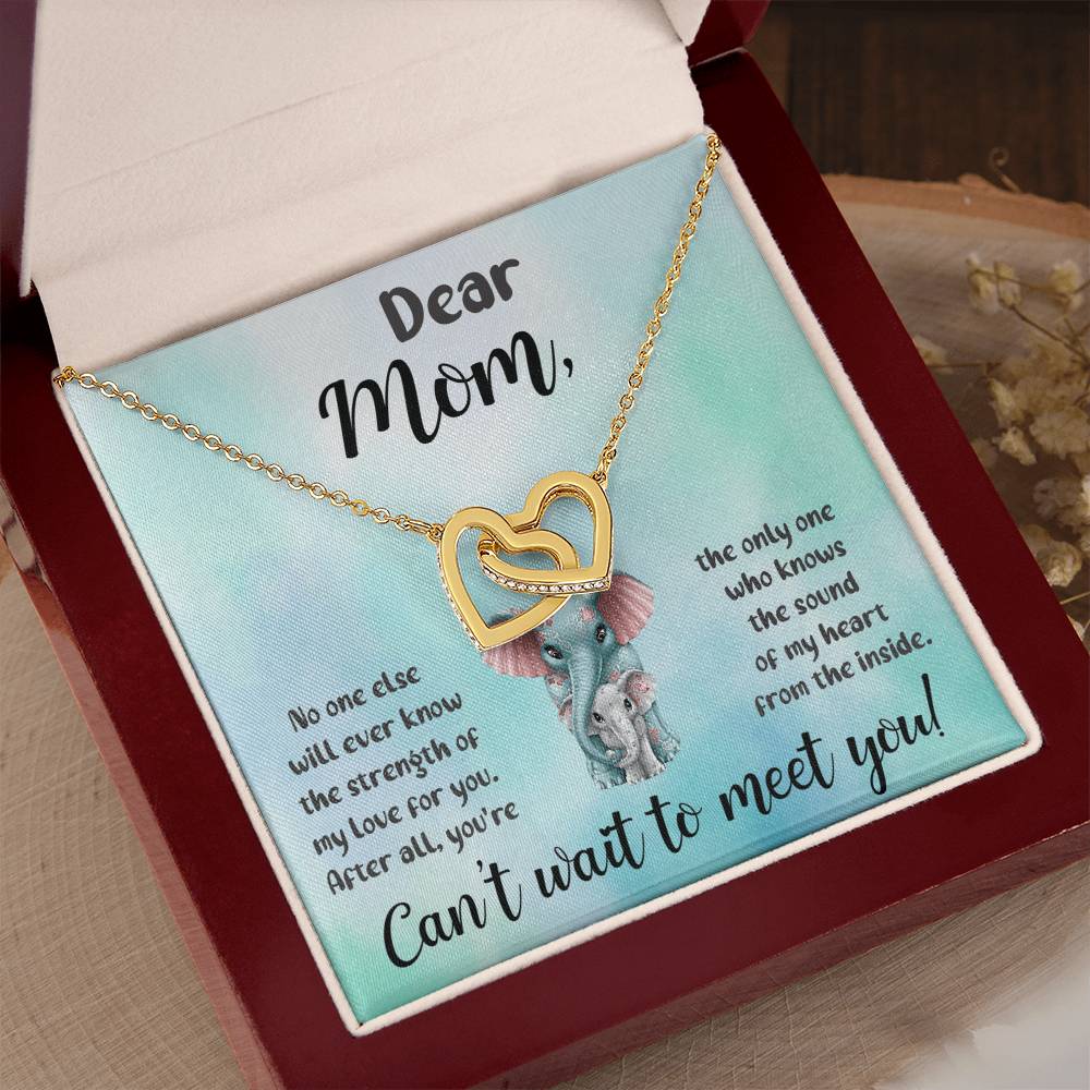 Dear Mom "Can't Wait To Meet You" Necklace