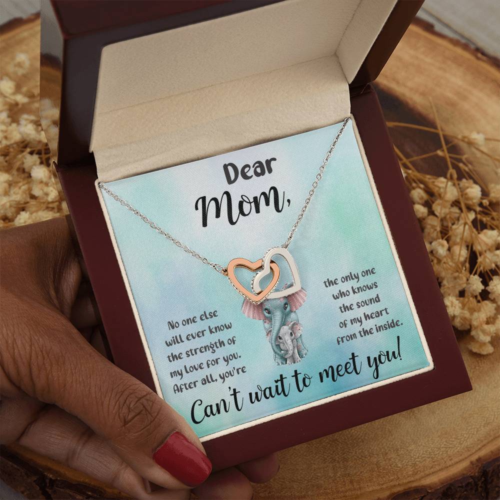 Dear Mom "Can't Wait To Meet You" Necklace