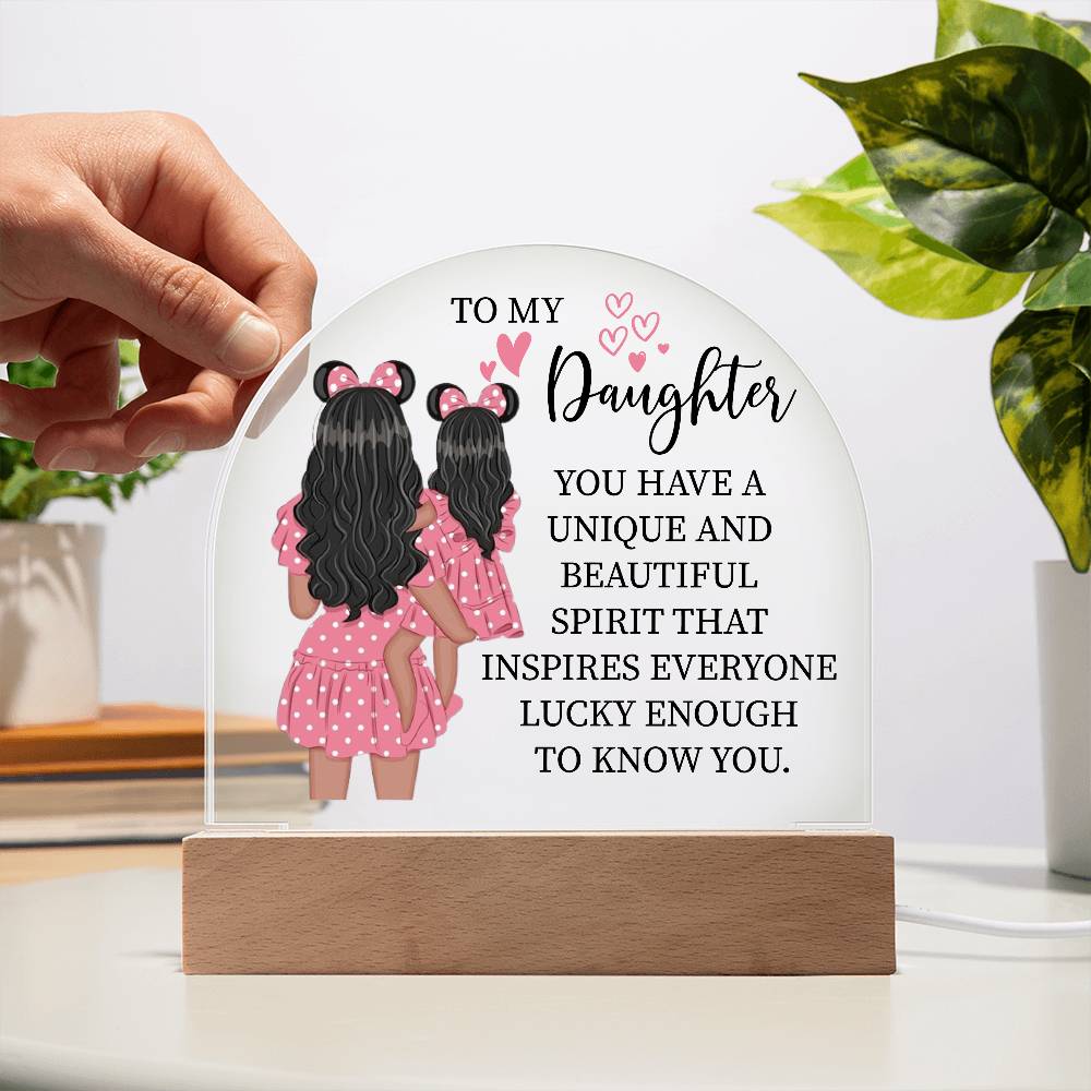 Gift For Daughter "You Have a Beautiful Spirit" Acrylic Plaque
