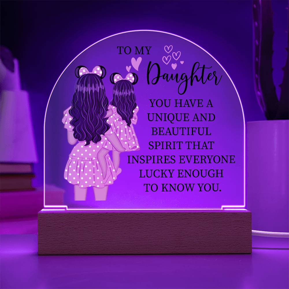 Gift For Daughter "You Have a Beautiful Spirit" Acrylic Plaque