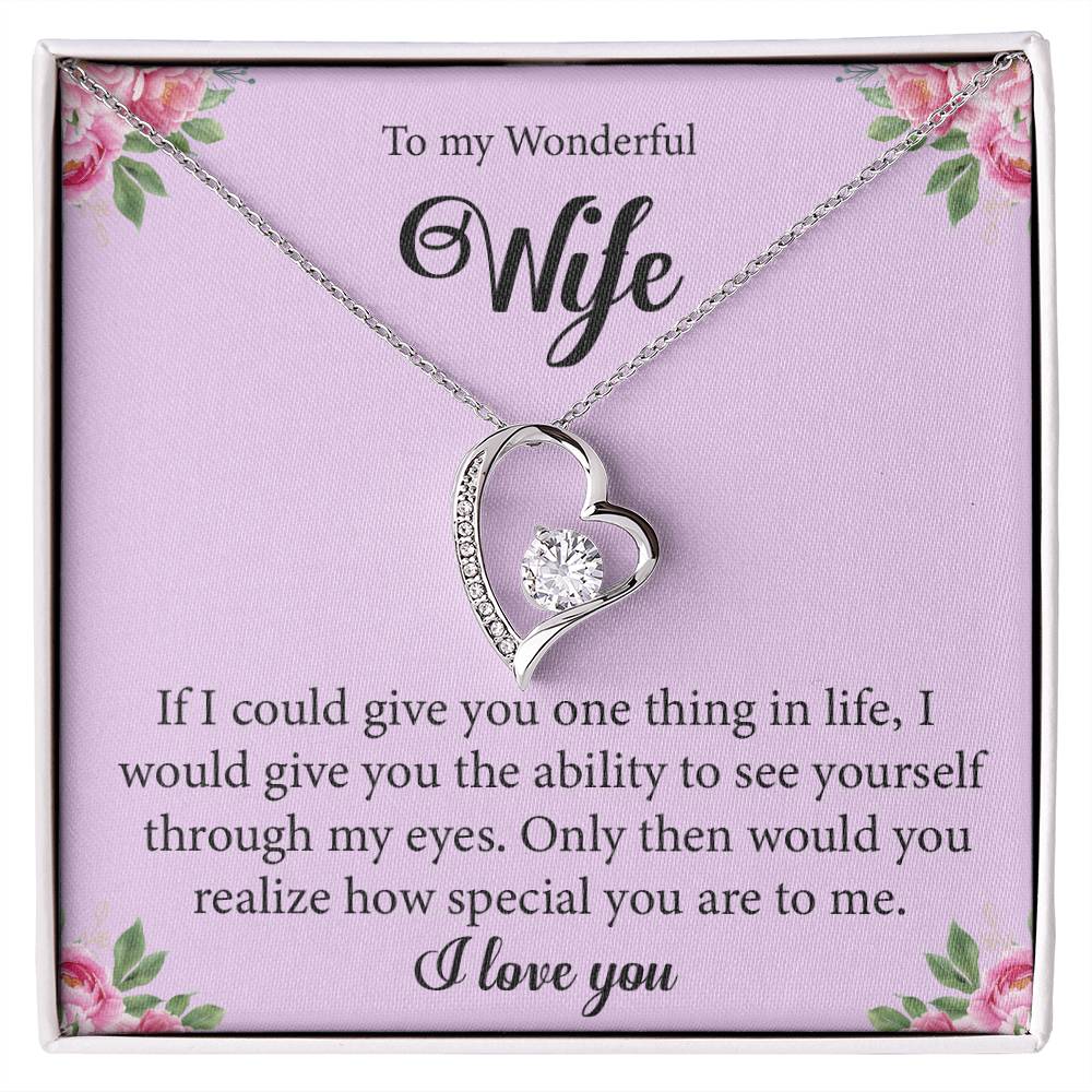 Gift For Wife "You Are Special" Heart Necklace