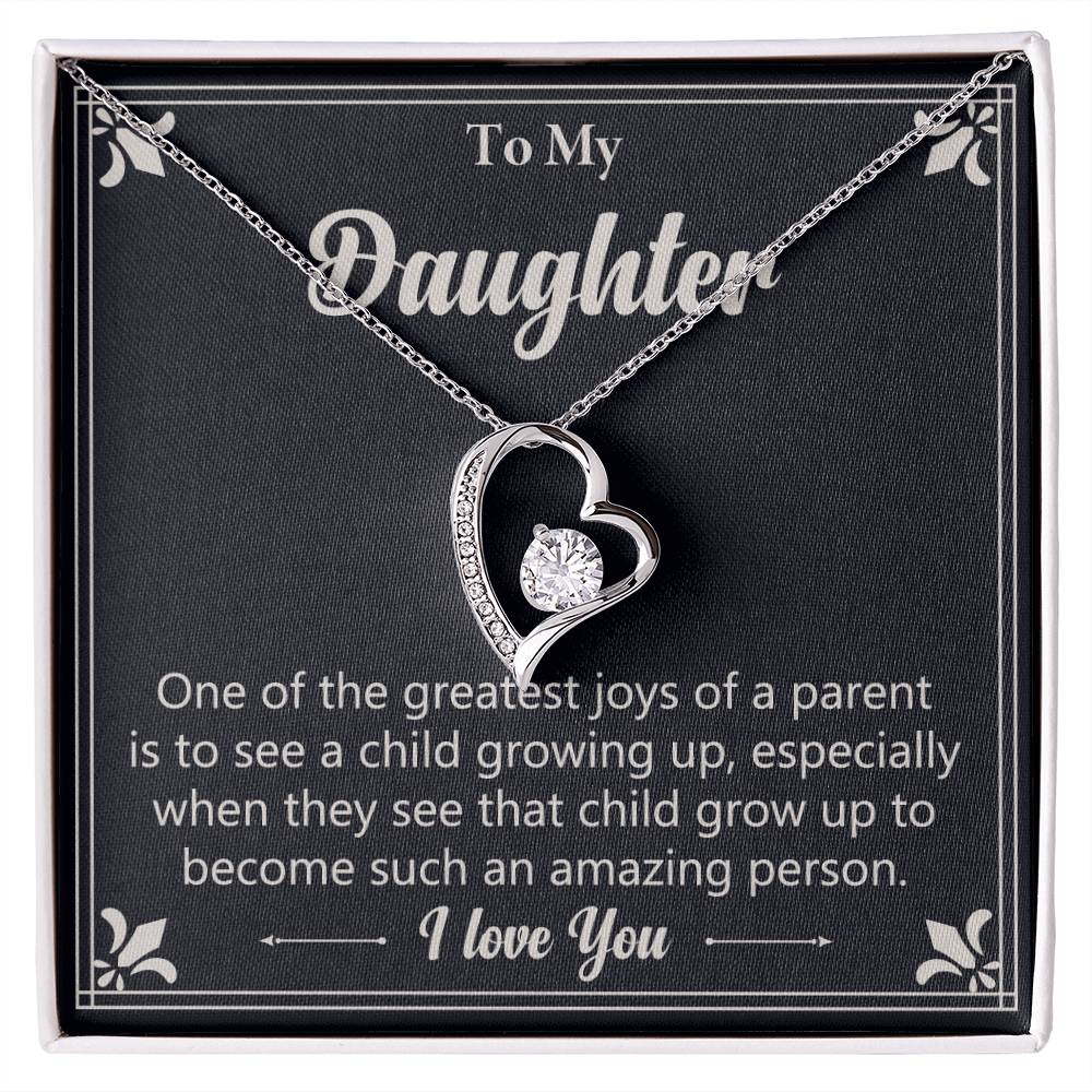 Gift For Daughter "Such An Amazing Person" Heart Necklace