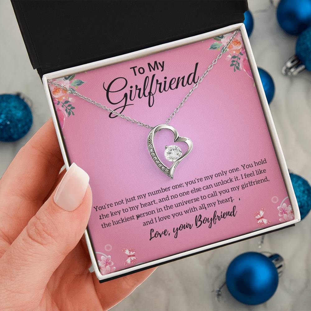 Gift For Girlfriend "You're My Only One" Heart Necklace