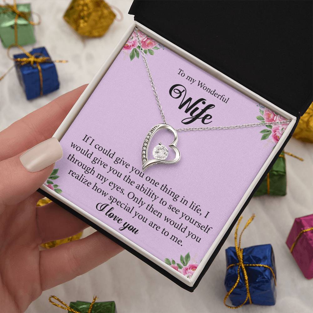 Gift For Wife "You Are Special" Heart Necklace