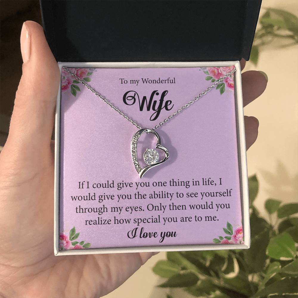 Gift For Wife "You Are Special" Heart Necklace