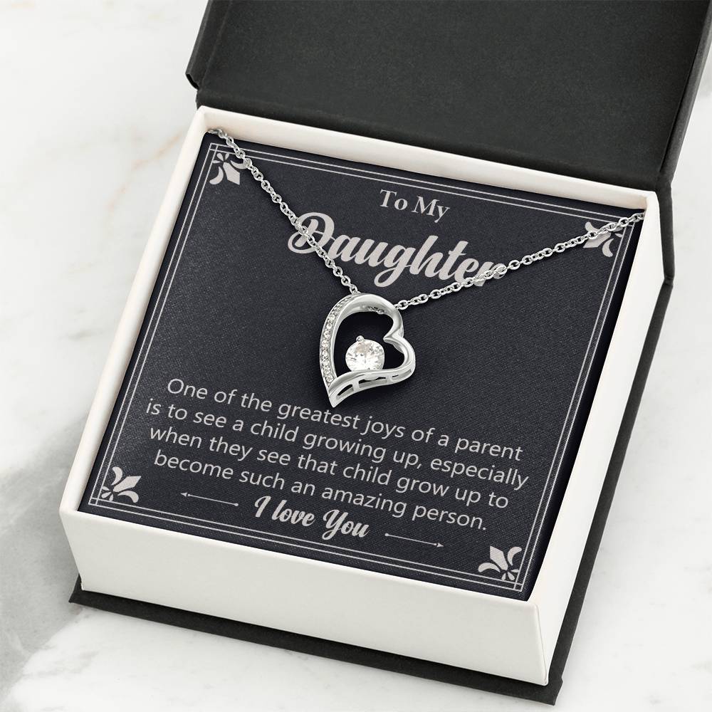 Gift For Daughter "Such An Amazing Person" Heart Necklace