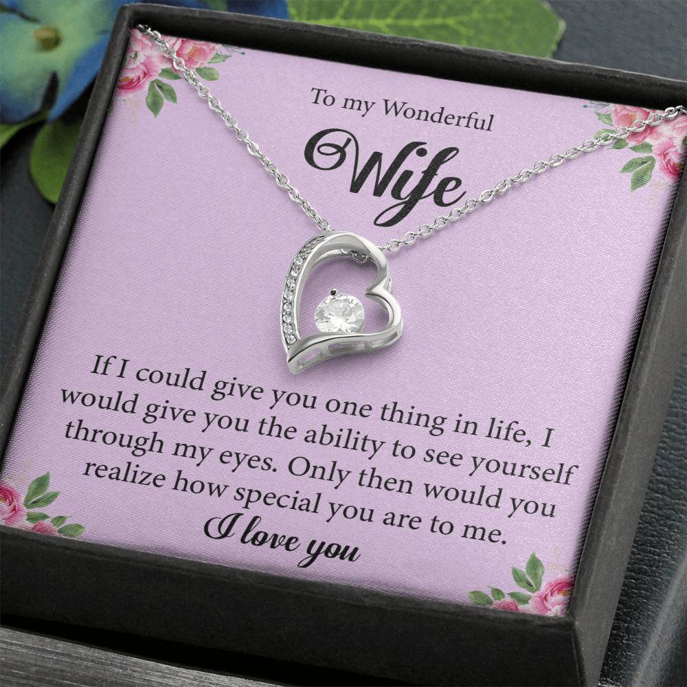 Gift For Wife "You Are Special" Heart Necklace