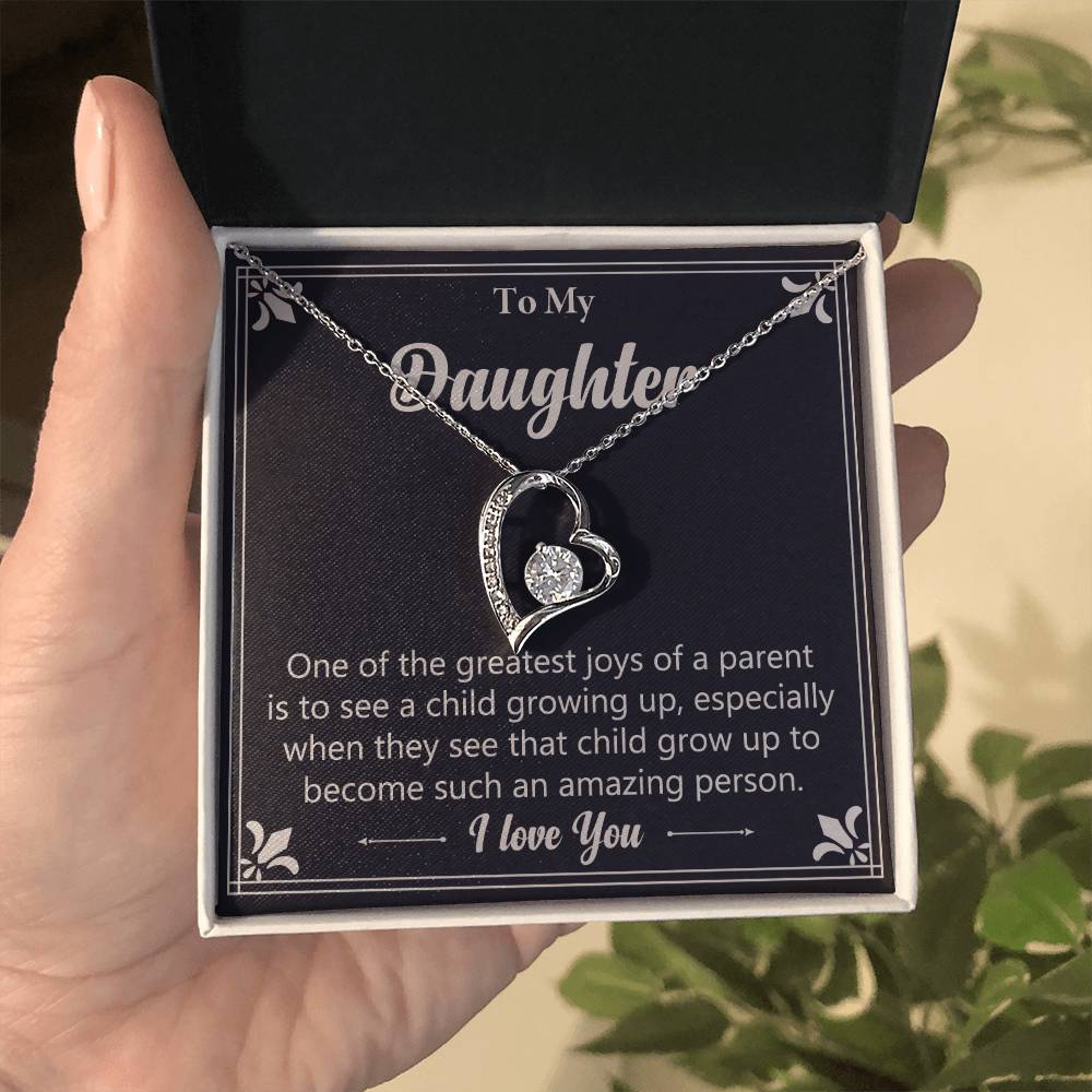 Gift For Daughter "Such An Amazing Person" Heart Necklace