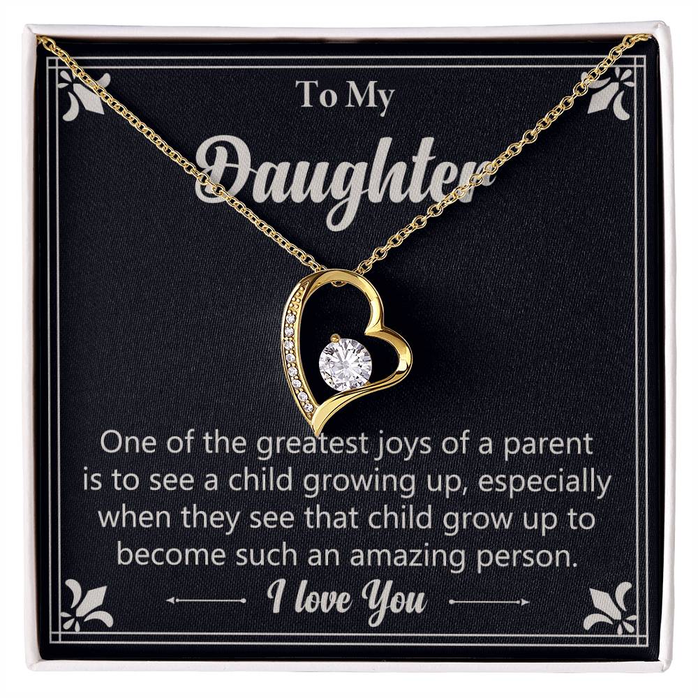 Gift For Daughter "Such An Amazing Person" Heart Necklace