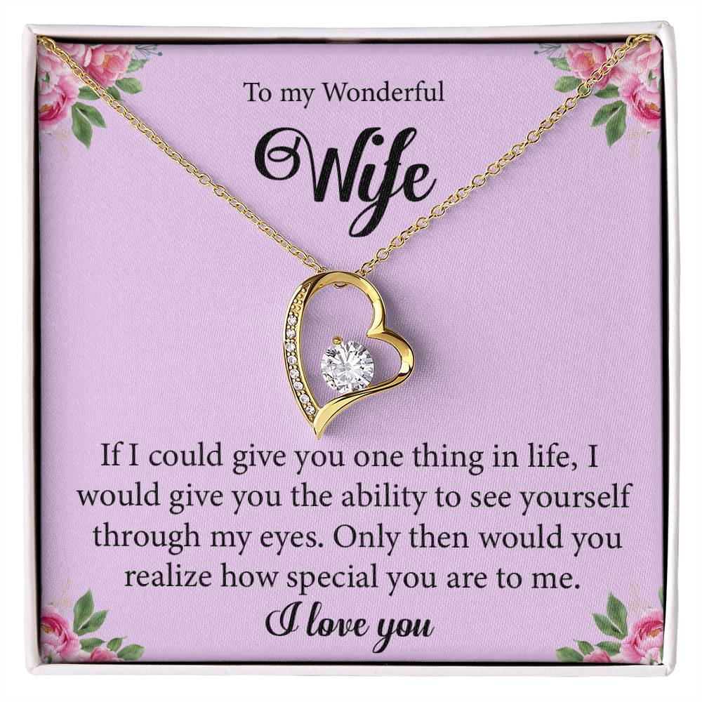 Gift For Wife "You Are Special" Heart Necklace
