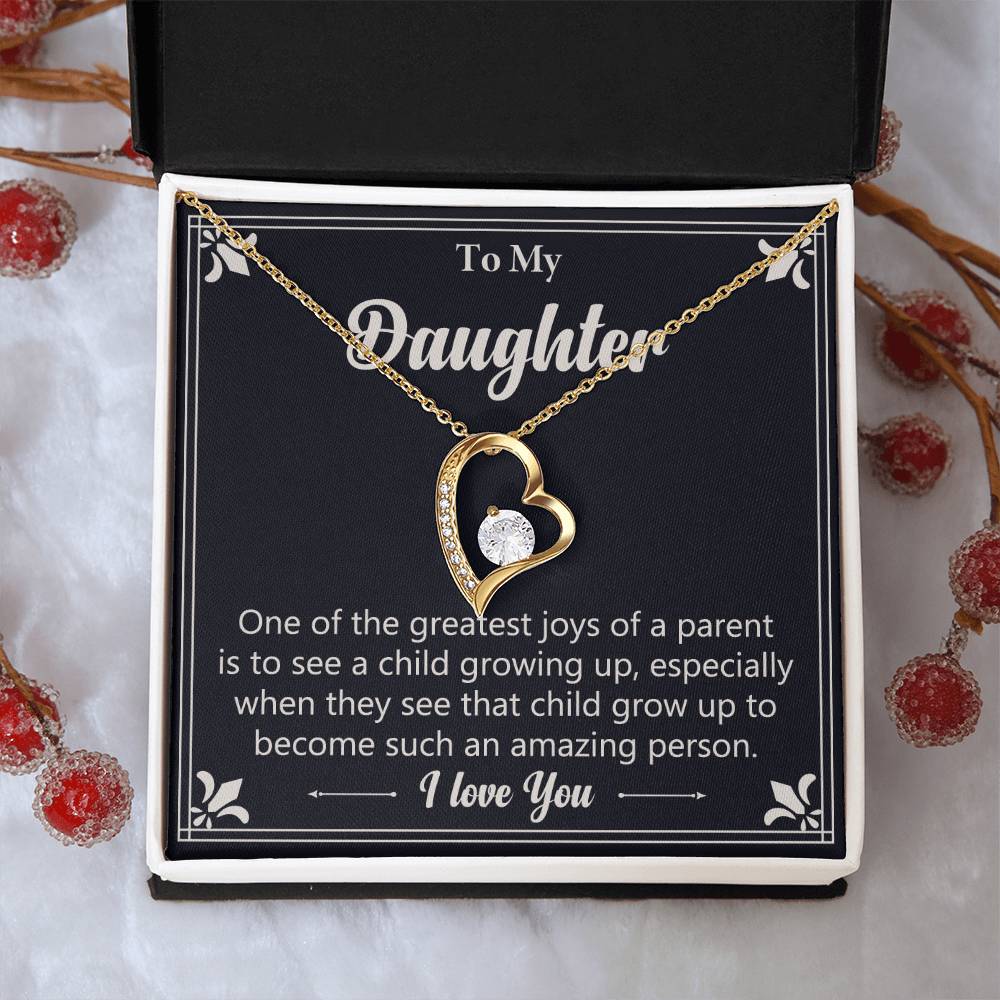 Gift For Daughter "Such An Amazing Person" Heart Necklace