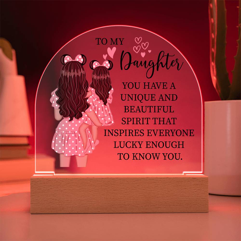 Gift For Daughter "You Have a Beautiful Spirit" Acrylic Plaque