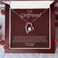 To My Girlfriend "You're The One I Want" Heart Necklace