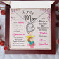 To My Mom "I Will Always Be Your Little Boy" Heart Necklace