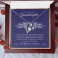 Gift For Granddaughter "You Bring Us Happiness" Heart Necklace
