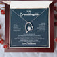 To My Granddaughter "You Will Never Lose" Heart Necklace