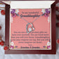 To My Granddaughter "You Will Never Outgrow Our Heart" Necklace