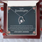To My Granddaughter "You Are My Best Friend" Heart Necklace