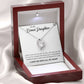 To My Bonus Daughter "Always Shine Like The Brightest Star" Heart Necklace
