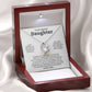 Gift For Daughter "I'll Love And Protect You" Heart Necklace