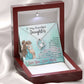 To My Daughter "I Love You" Heart Necklace