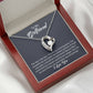 To My Girlfriend "You Complete Me" Heart Necklace